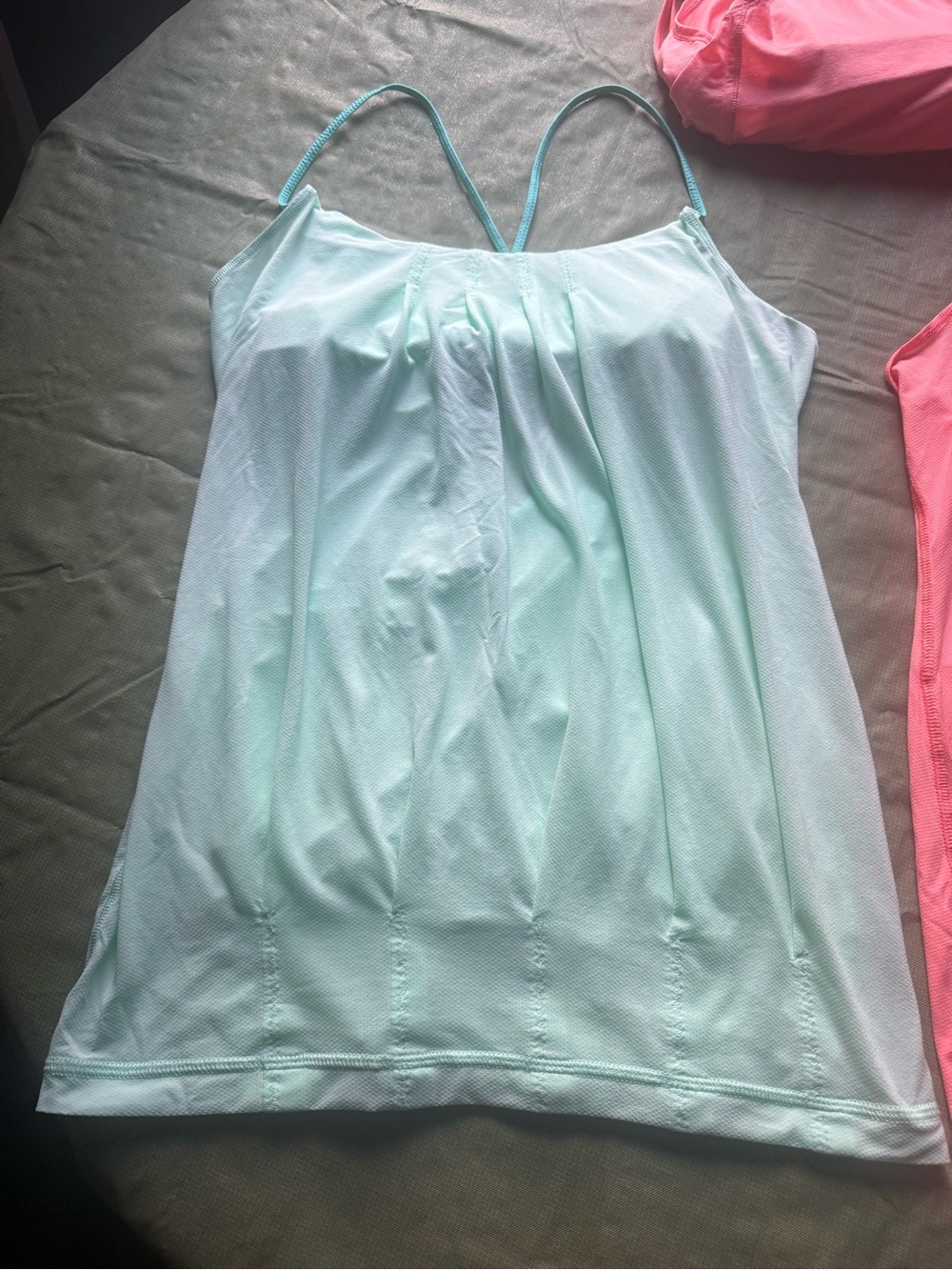 Lululemon Summer Tank Bundle - Coral Pink & Mint - Picture 7 of 16